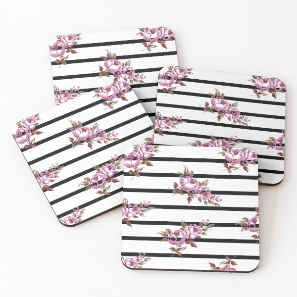 Item preview, Purple Floral Stripes designed and sold by nldesigns.