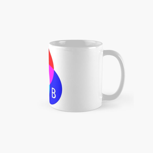 Primary RGB Colors: Red, Green, Blue - and their Mixing Classic Mug