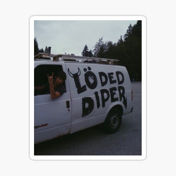 Loded diper Sticker