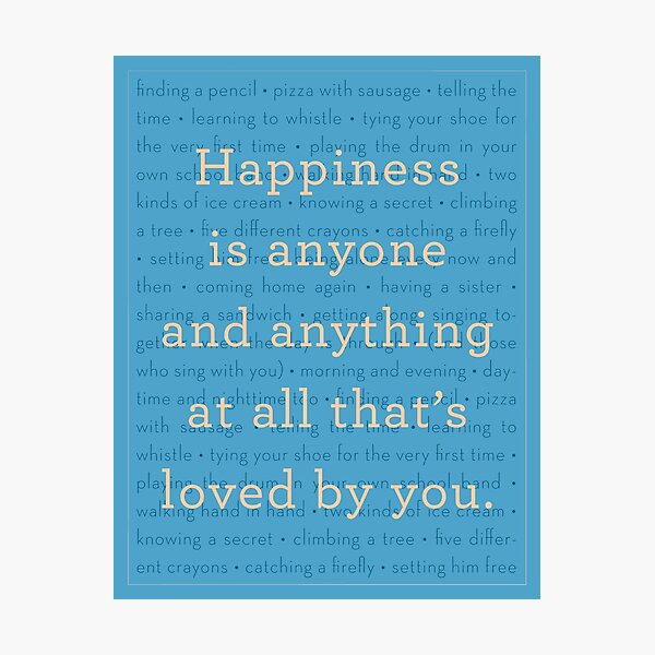Item preview, Happiness Is Anyone and Anything At All That's Loved By You designed and sold by 8bitbanana.