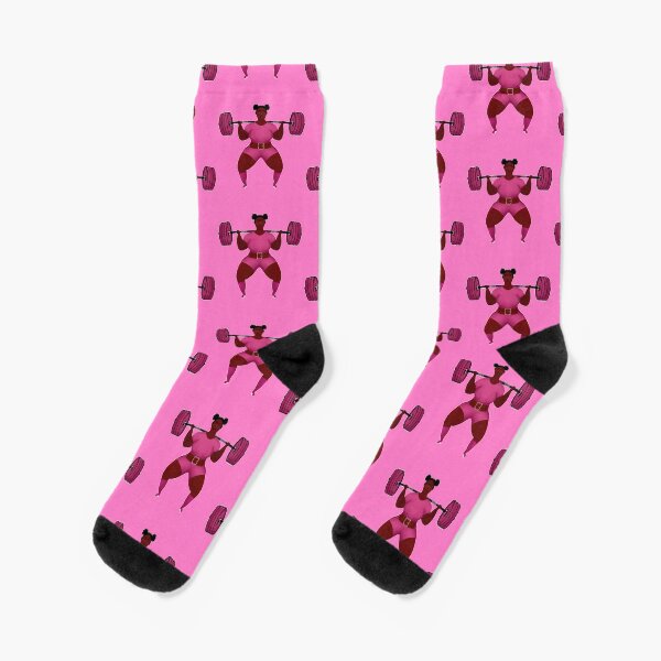 Item preview, Strong Women Powerlifting gym girl in Pink  designed and sold by SusanaDesigns.