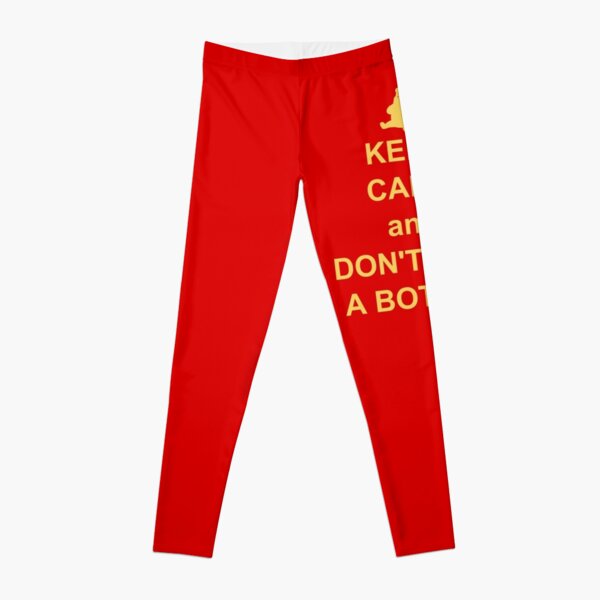 Keep Calm and Don't Give a Bother Leggings