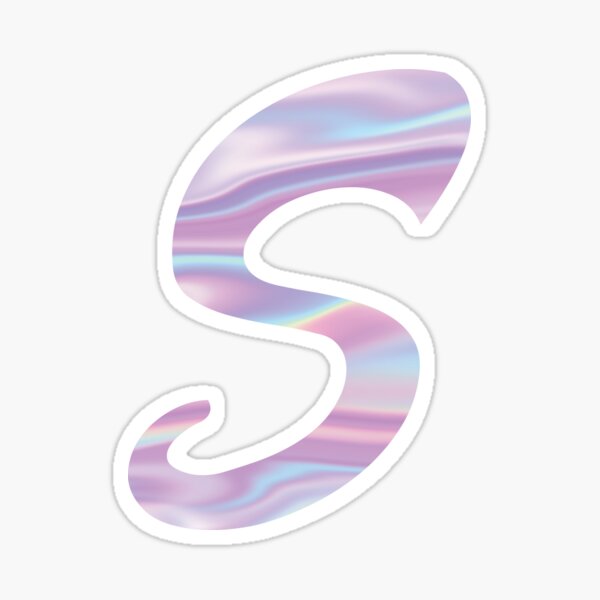 Letter S Holographic Stickers | Redbubble