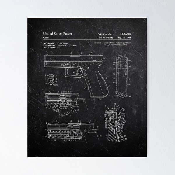 Glock 17 Grey Greeting Card by Zorin Denu