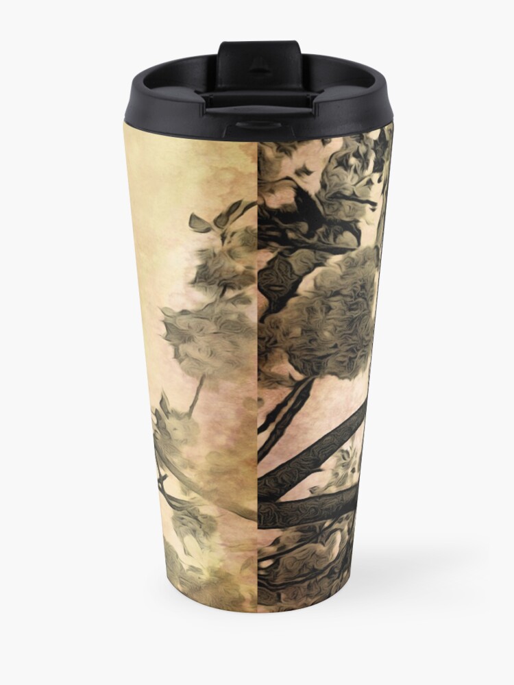 Alternate view of Brushed Cherry Blossoms - Flower Lovers Gift Travel Mug