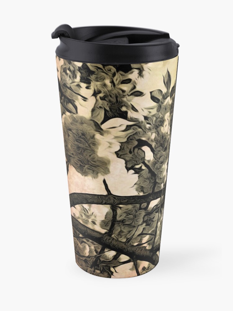 Alternate view of Brushed Cherry Blossoms - Flower Lovers Gift Travel Mug