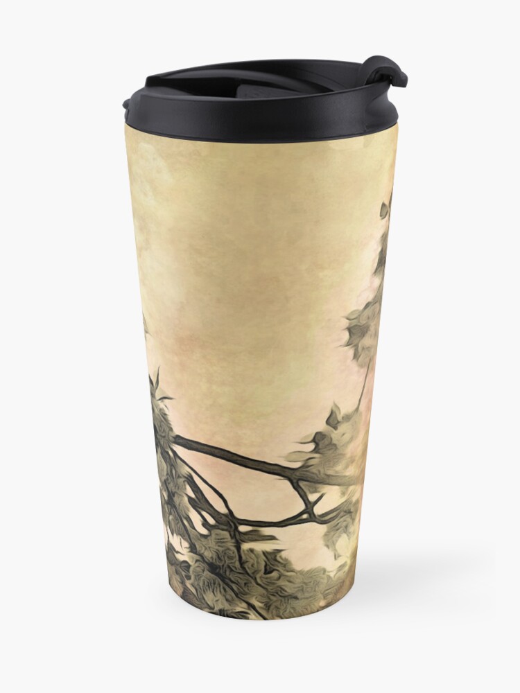 Alternate view of Brushed Cherry Blossoms - Flower Lovers Gift Travel Mug
