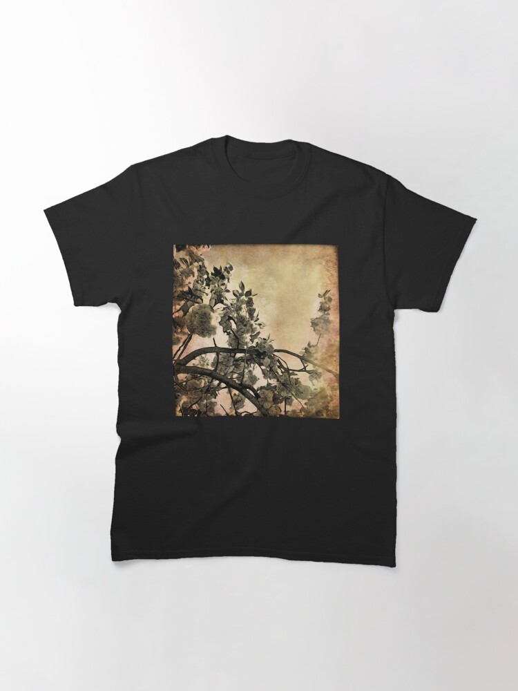 Thumbnail 3 of 7, Classic T-Shirt, Brushed Cherry Blossoms - Flower Lovers Gift designed and sold by OneDayArt.