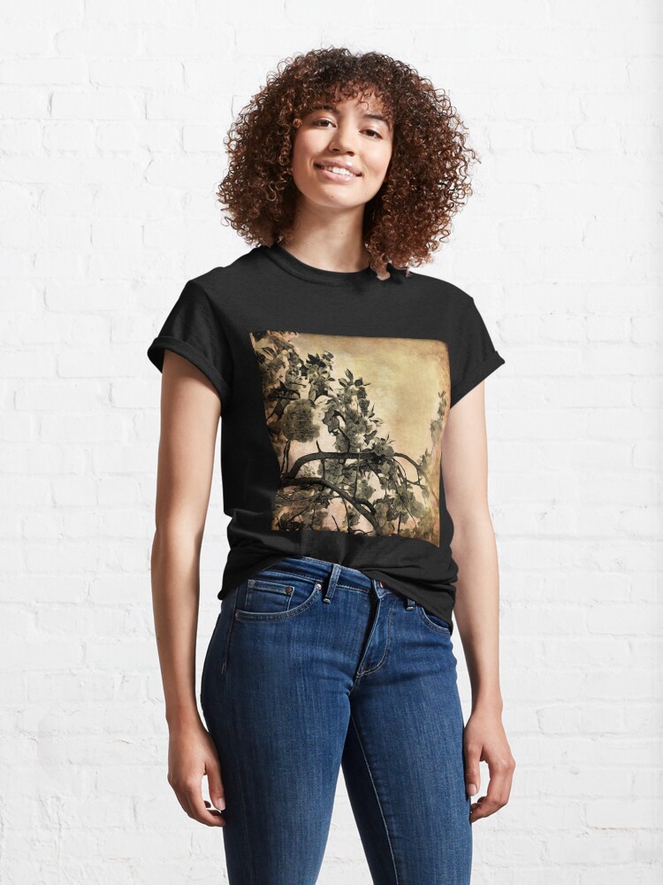 Alternate view of Brushed Cherry Blossoms - Flower Lovers Gift Classic T-Shirt