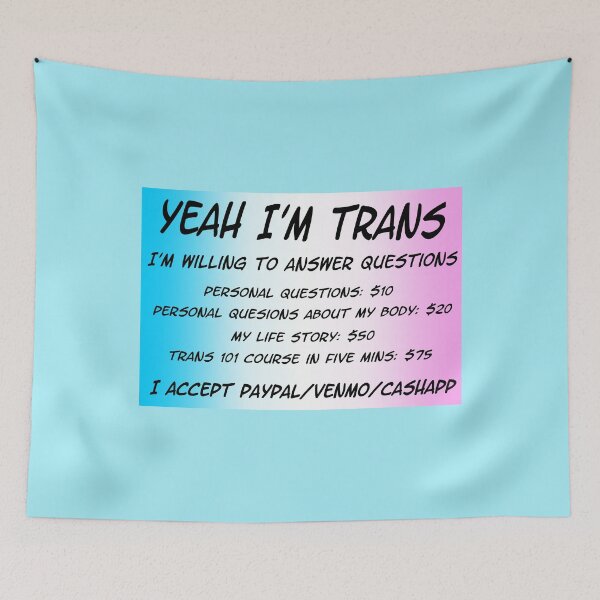 Item preview, Yeah I'll Answer Your Questions - Flag blue designed and sold by LunarDragoon.