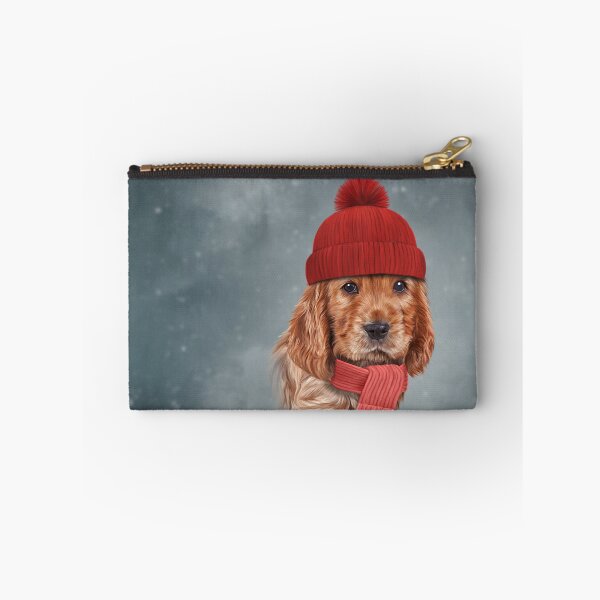 Artikelvorschau, Zeichnender Hund Englischer Cocker Spaniel mit Mütze und Schal entworfen und verkauft von bonidog.