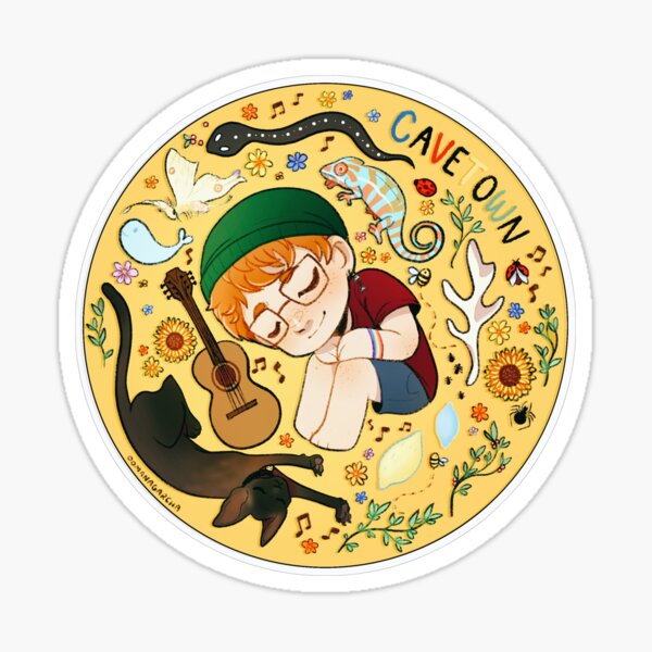 Cavetown Circle Design Sticker