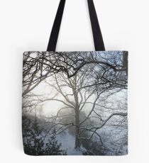 Fresh snow on Christmas Day Tote Bag