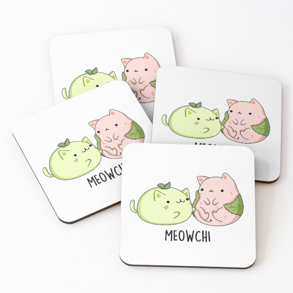 Item preview, Meowchi Funny Mochi Puns  designed and sold by punnybone.