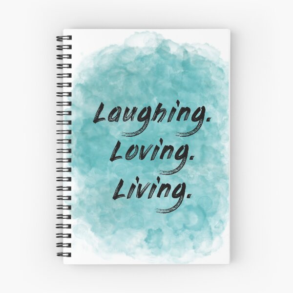 Item preview, Laughing. Loving. Living. (black) Motivational designed and sold by Odsy.