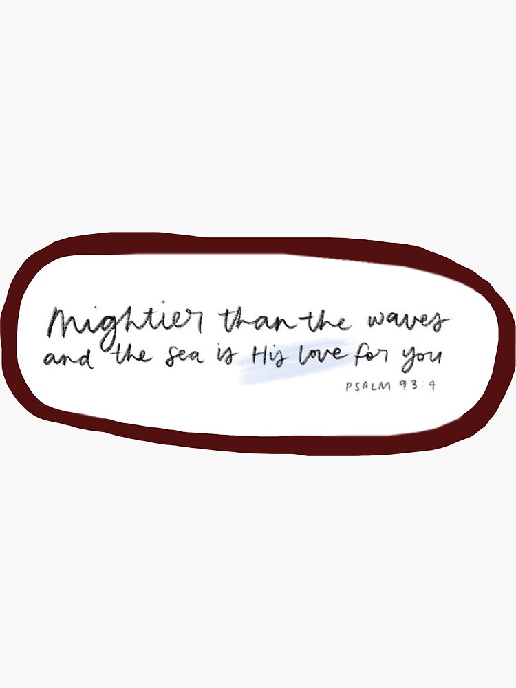 "Bible verse " Sticker for Sale by rachelgv Redbubble
