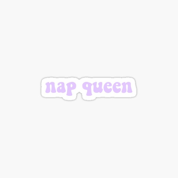 Aperçu de l'œuvre sieste reine violet clair créée et vendue par lilcocostickers.