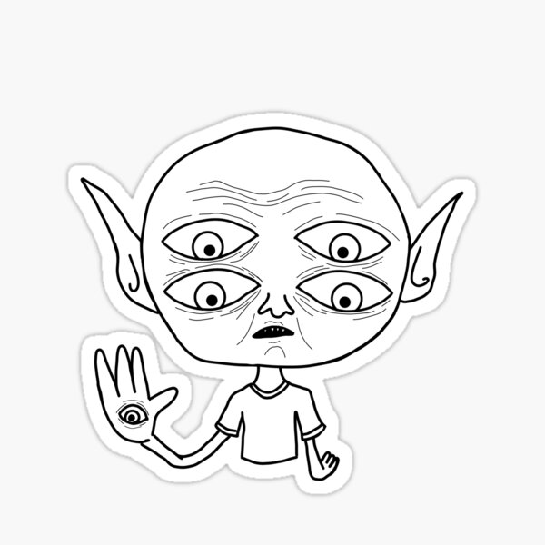 Little Goblin Dude  Sticker