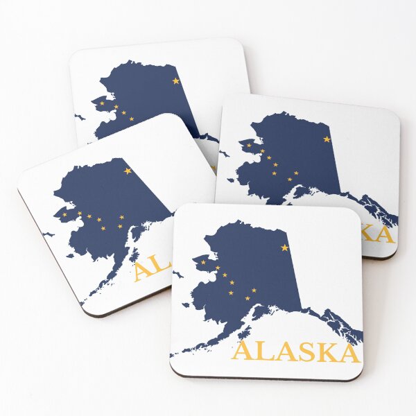 Item preview, Alaska flag map designed and sold by marosharaf.