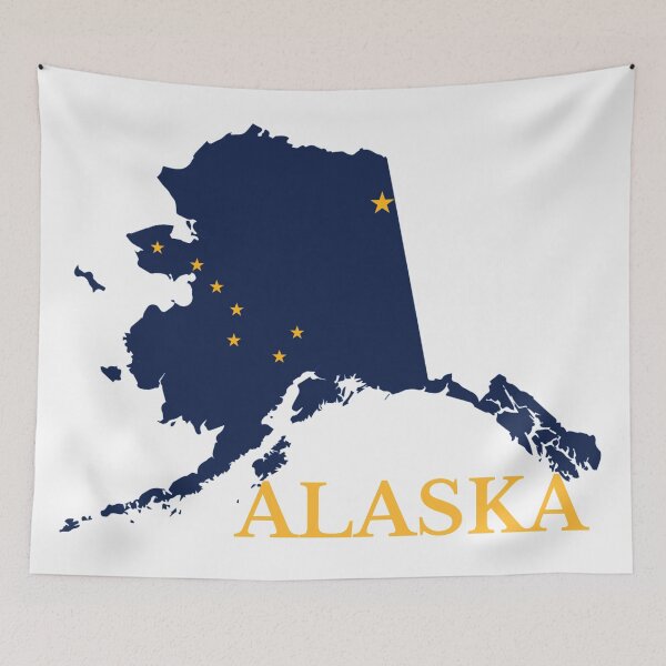 Item preview, Alaska flag map designed and sold by marosharaf.
