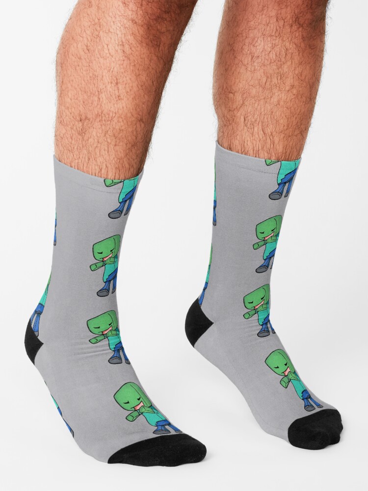 "Minecraft Cute Zombie " Socks for Sale by mjlee33 Redbubble