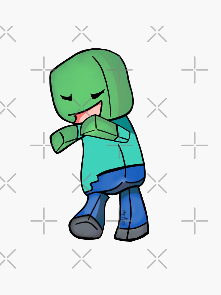 "Minecraft Cute Zombie " Sticker for Sale by mjlee33 | Redbubble