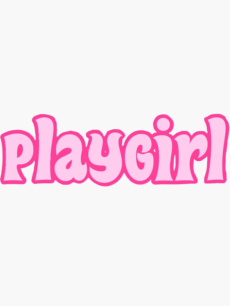 "playgirl " Sticker for Sale by gothgerl Redbubble