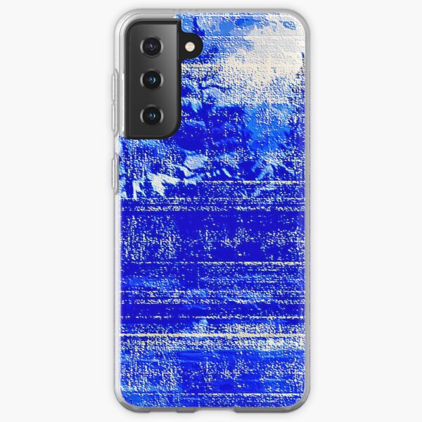 Snow covered trees blue Samsung Galaxy Soft Case