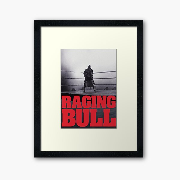 Affiche Raging Bull Title Impression encadrée