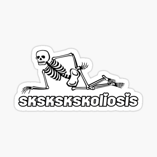 Item preview, Scoliosis Sticker designed and sold by Anica-Sc.