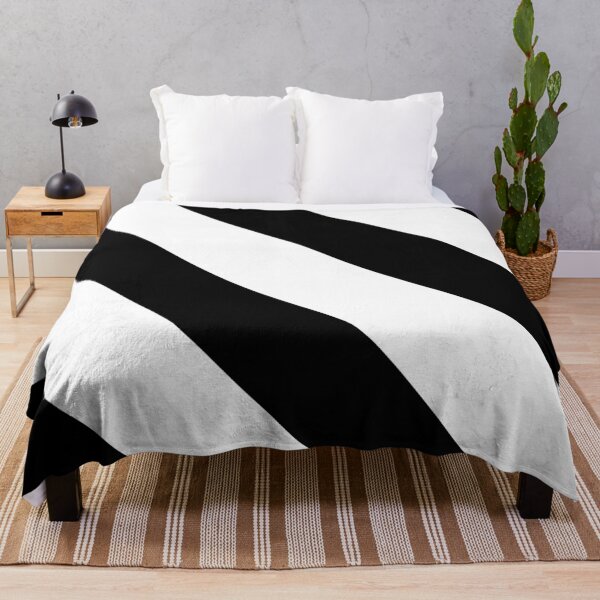 Item preview, Diagonal Black and White Stripes designed and sold by Wizzles Emporium.