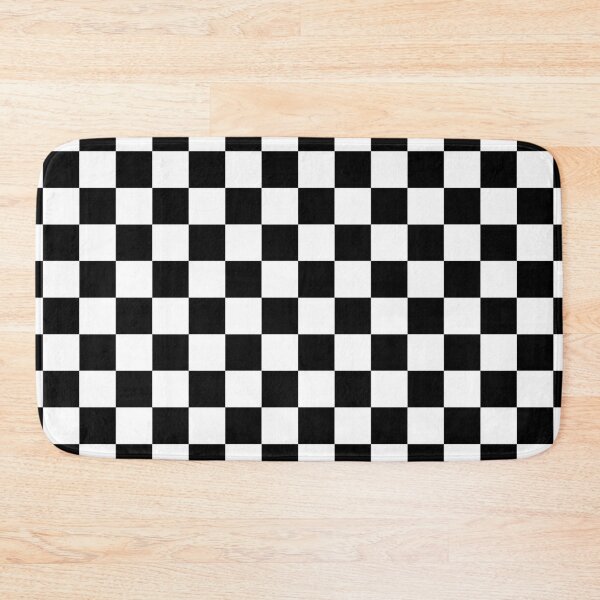 Item preview, Black and White Squares - Checkered Flag designed and sold by Wizzles Emporium.