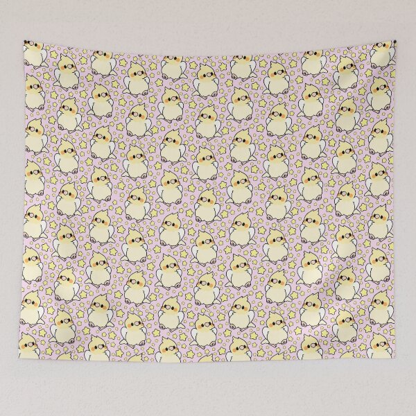 Item preview, Cockatiel and Stars - Pink designed and sold by blirbos.