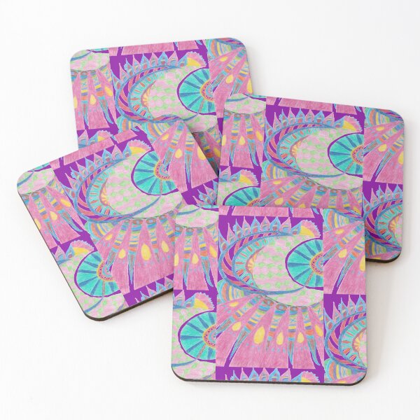 Item preview, Pink Rays and Abstract Moons designed and sold by Chaotic-Coyote.