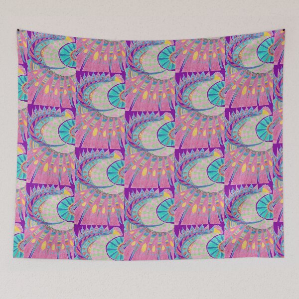 Item preview, Pink Rays and Abstract Moons designed and sold by Chaotic-Coyote.