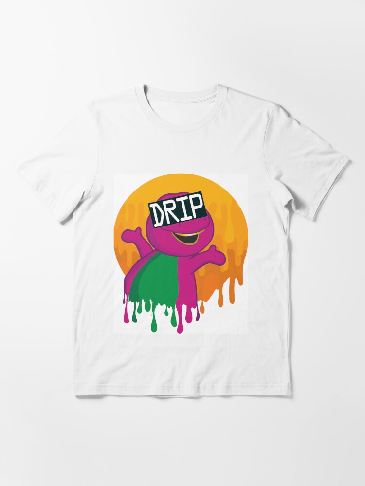 Purple Dino Drip Essential T-Shirt for Sale by StinkPad