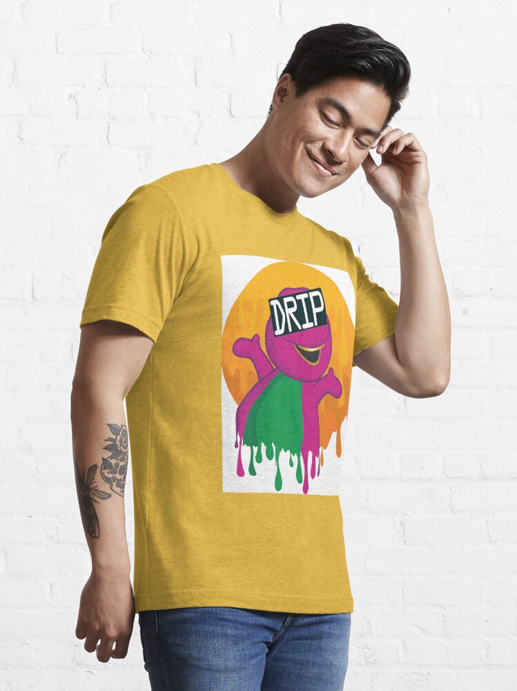 Purple Dino Drip Kids T-Shirt for Sale by StinkPad