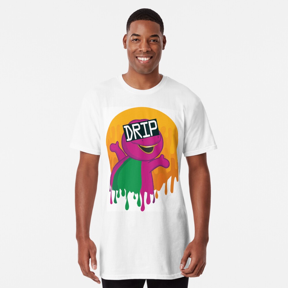 Purple Dino Drip Essential T-Shirt for Sale by StinkPad