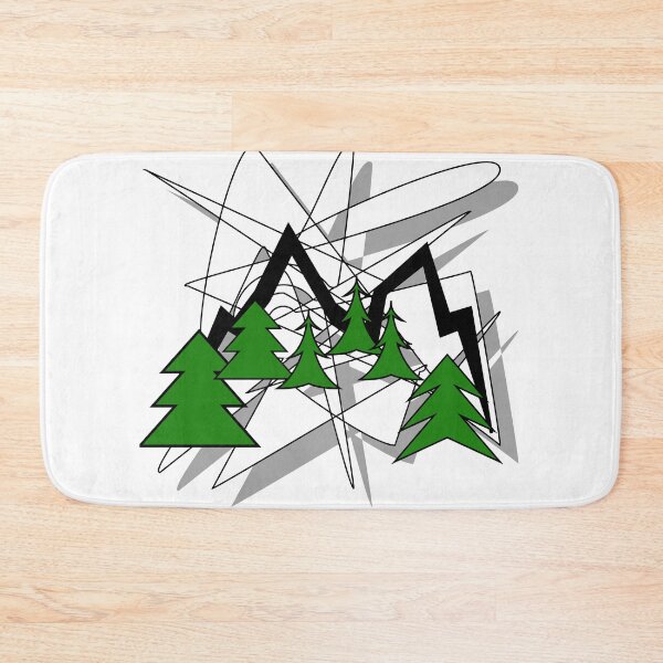 Item preview, Mountain And tree abstract  designed and sold by Grafititee.