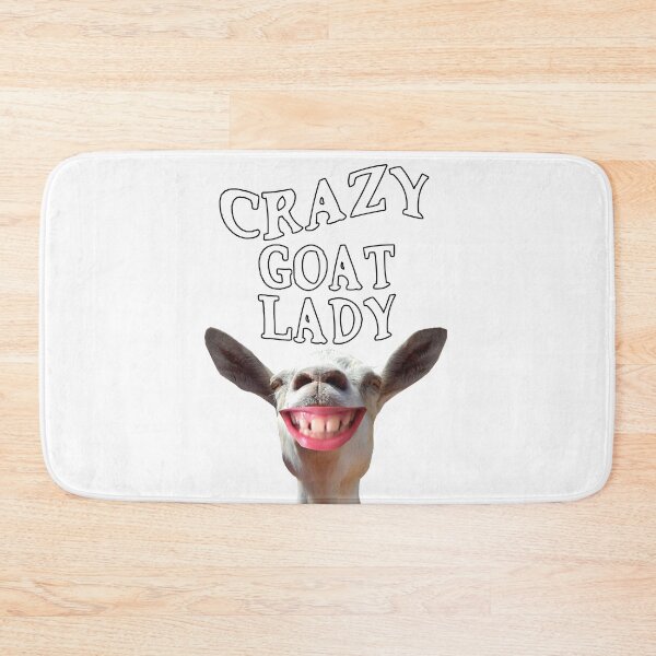 Item preview, Crazy goat lady, smiling goat  designed and sold by Stephanie  Skeem.