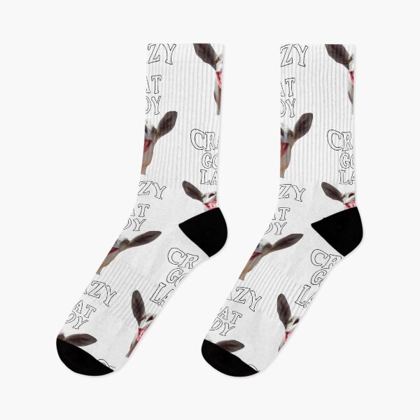 Item preview, Crazy goat lady, smiling goat  designed and sold by Stephanie  Skeem.