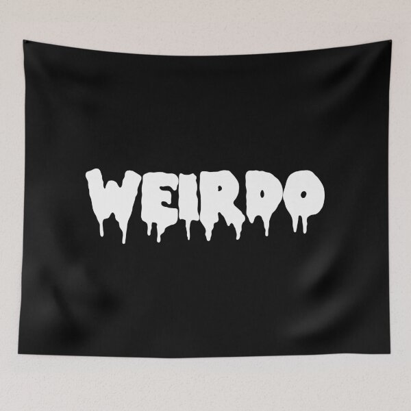 Item preview, Weirdo Gothic Black White Dripping Word 90s Slogan designed and sold by JessicaAmber.