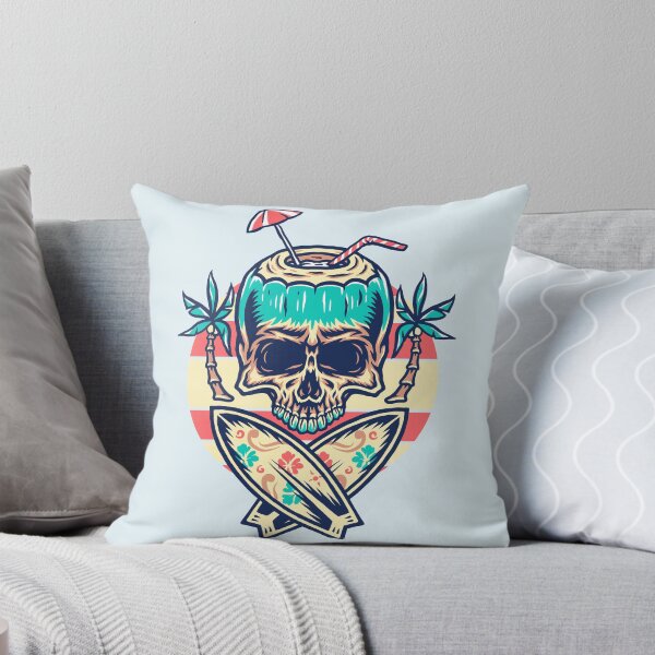 Item preview, Skull summer beach designed and sold by ahmadmujib.