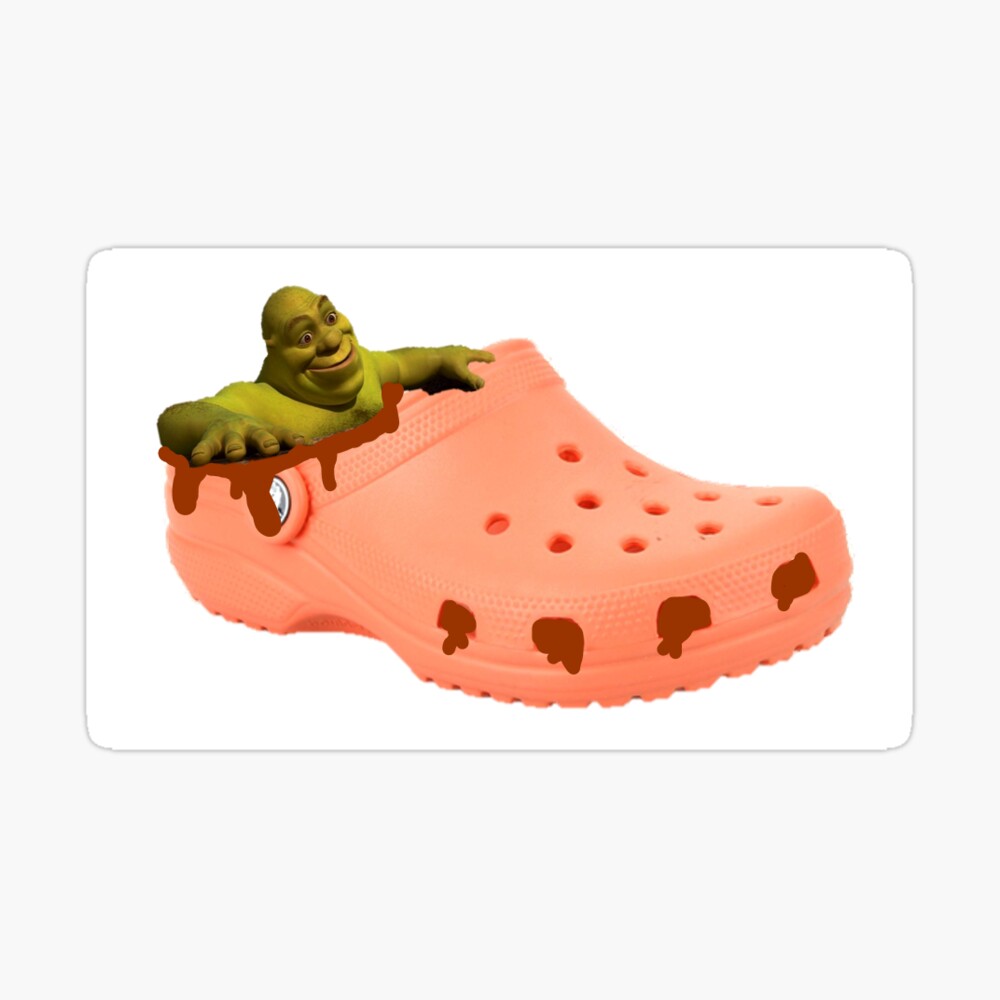 Shrek in his croc swamp Sticker for Sale by KingArt1234
