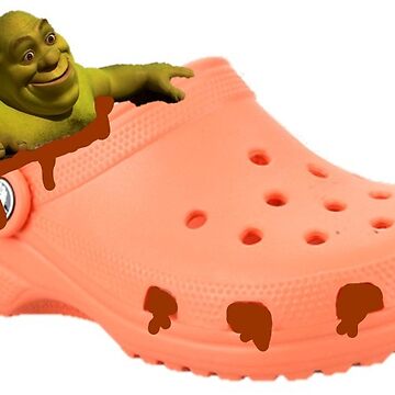 Shrek in his croc swamp Sticker for Sale by KingArt1234