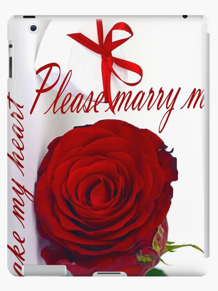 Please Marry Me Ipad Case Skin By Soh33 Redbubble