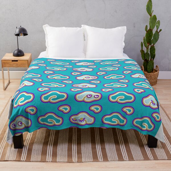 Item preview, KAWAII Cloisonné | Drowsy Turquoise Clouds designed and sold by ZENDYtechSTYLE.