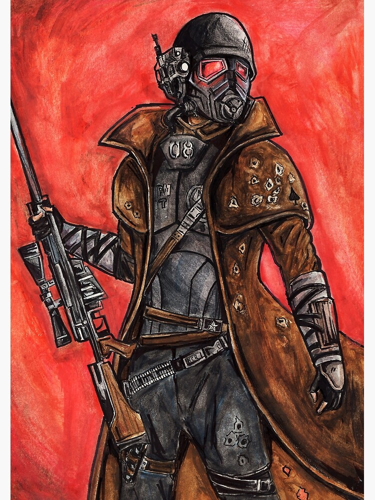 Fallout New Vegas Ncr Veteran Ranger Greeting Card By Breakfasttears Redbubble