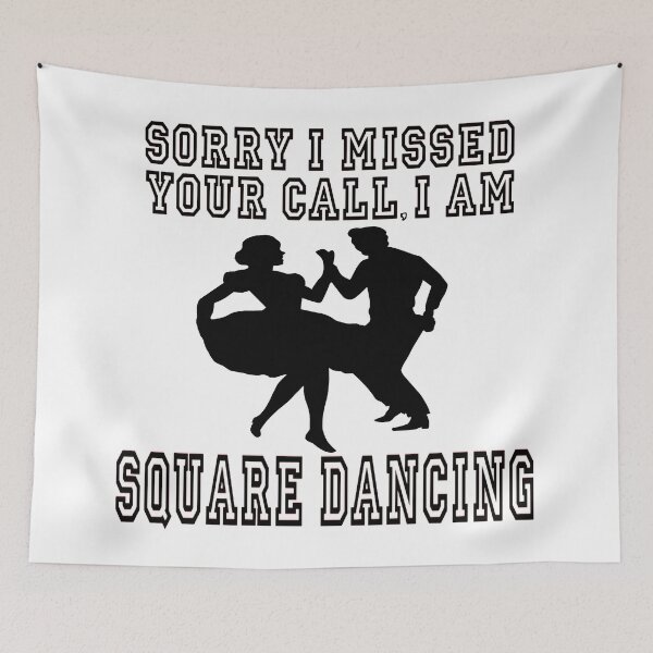 Item preview, SQD Sorry BLK designed and sold by Square Dancing Gifts & Merchandise.