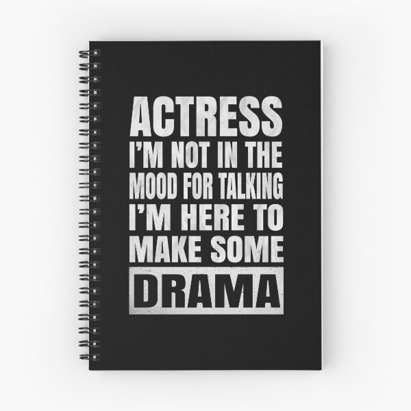 Item preview, Actress I'm Not In The Mood For Talking - Funny Acting design designed and sold by Grabitees.